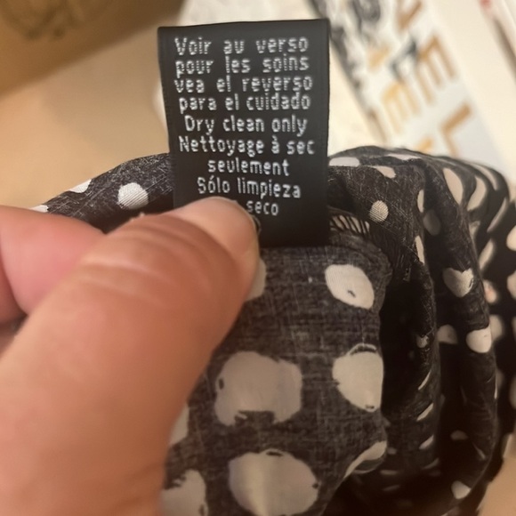 Nicole Miller Black and White Cotton Dotty Lera Mini Dress. Size Small - Picture 9 of 9